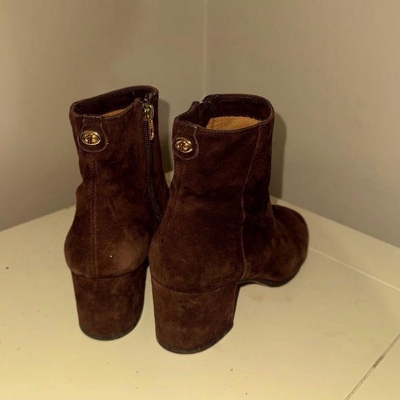 Coach Brown Suede Ankle Boots - Picture 6 of 8